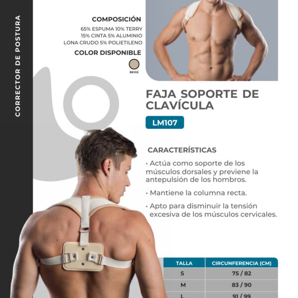 Faja soporte de clavícula