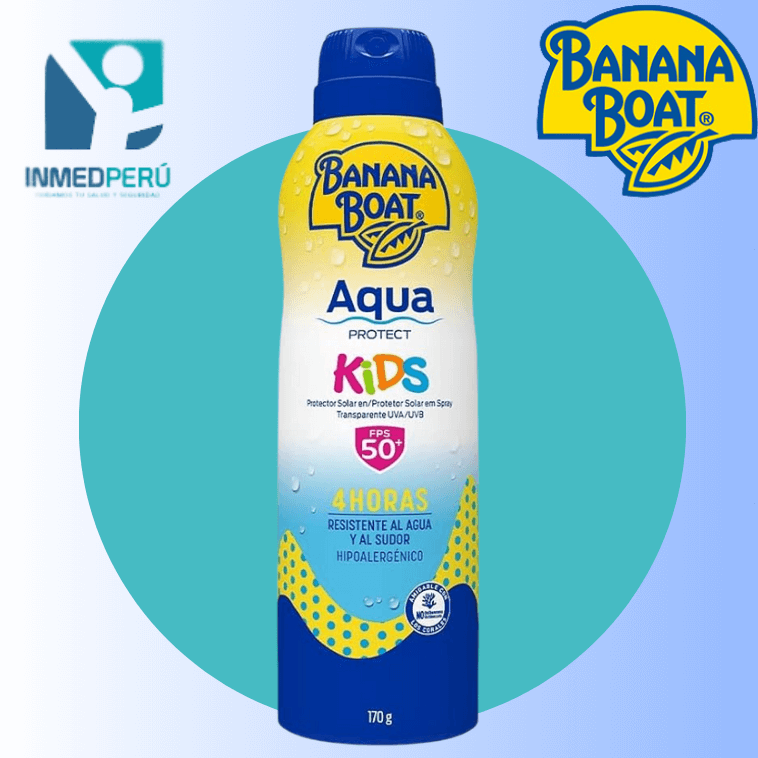 Bloqueador Banana Boat Aqua Protect Kids SPF 50 en 170 G y 236 ML