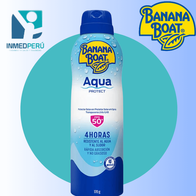 Bloqueador Banana Boat Aqua Protect SPF 50 en 170 G y 236 ML