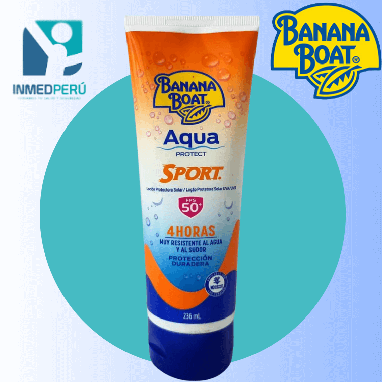 Bloqueador Banana Boat Aqua Protect Sport SPF 50 en 236 ML