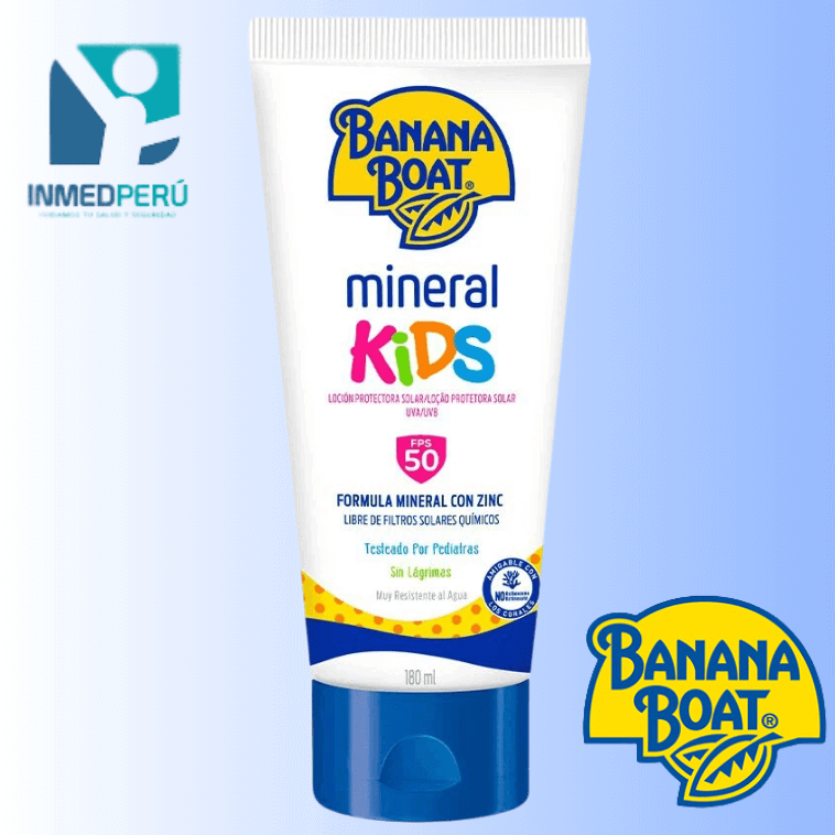 Bloqueador Banana Boat Gentle Protect Kids SPF 50 170 G / 180 ML