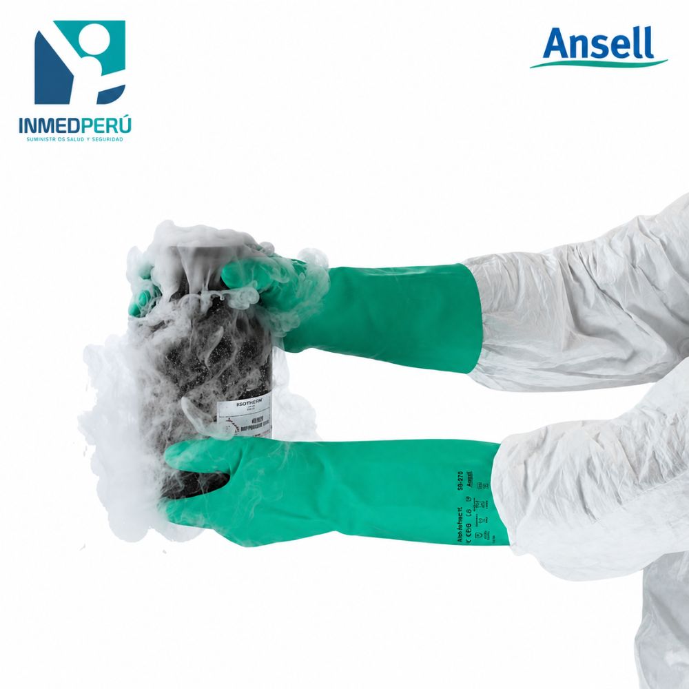 Guantes de Nitrilo SOLVEX 13″ ANSELL ALPHATEC 37-175