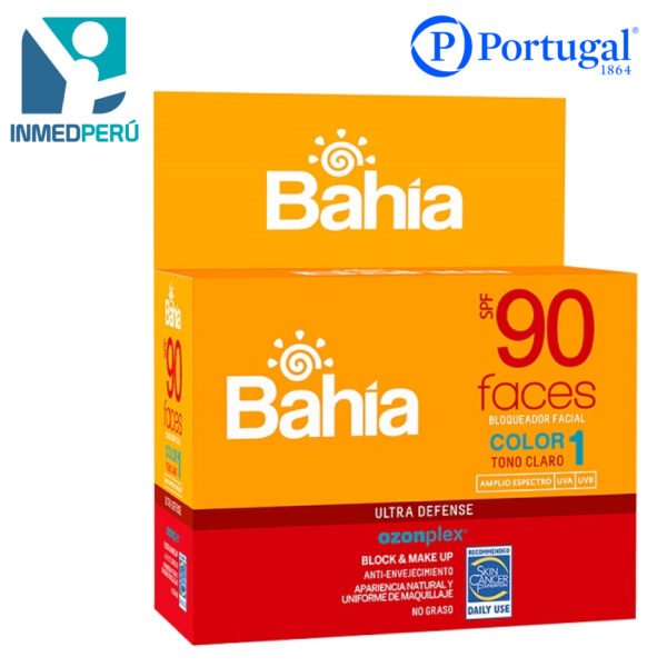 Bloqueador Bahia SPF 90 Color 1 Faces Sachet