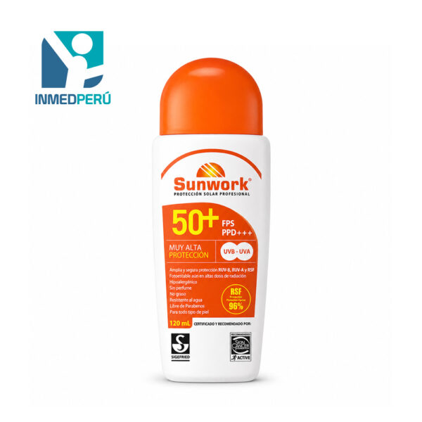 Protector Solar Sunwork FPS 50+ 120ML