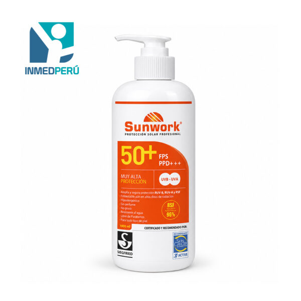 Protector Solar Sunwork FPS 50+ 1L
