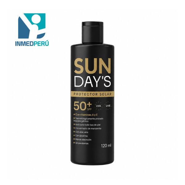 Protector Solar SUNDAY'S FPS 50+ (120ML)